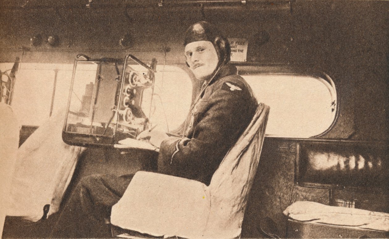 एक पोर्टेबल वायरलेस आउटस्टेशन का संचालन, 1940 द्वारा अज्ञात
