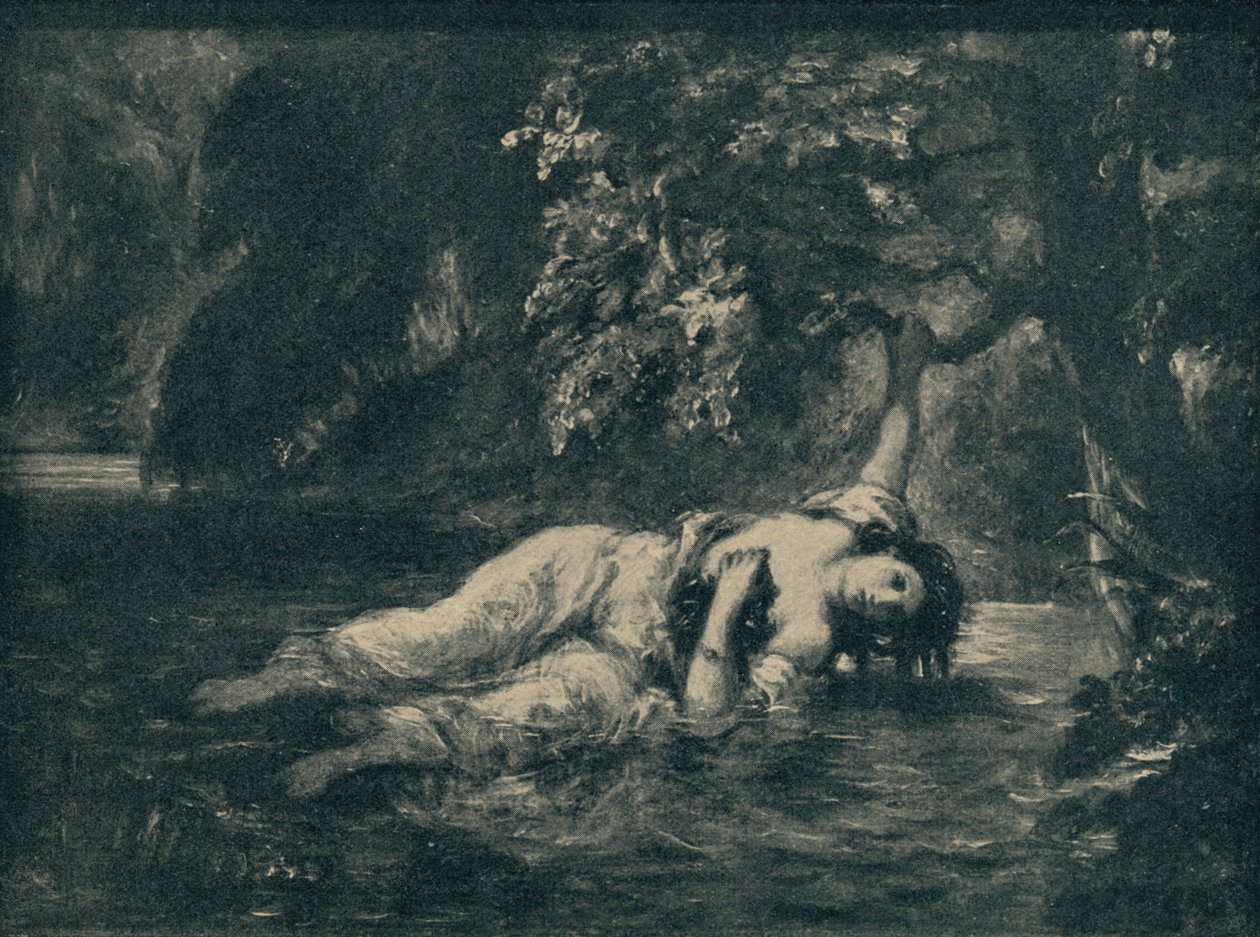 ओफेलिया, 1853, 1935। द्वारा अज्ञात