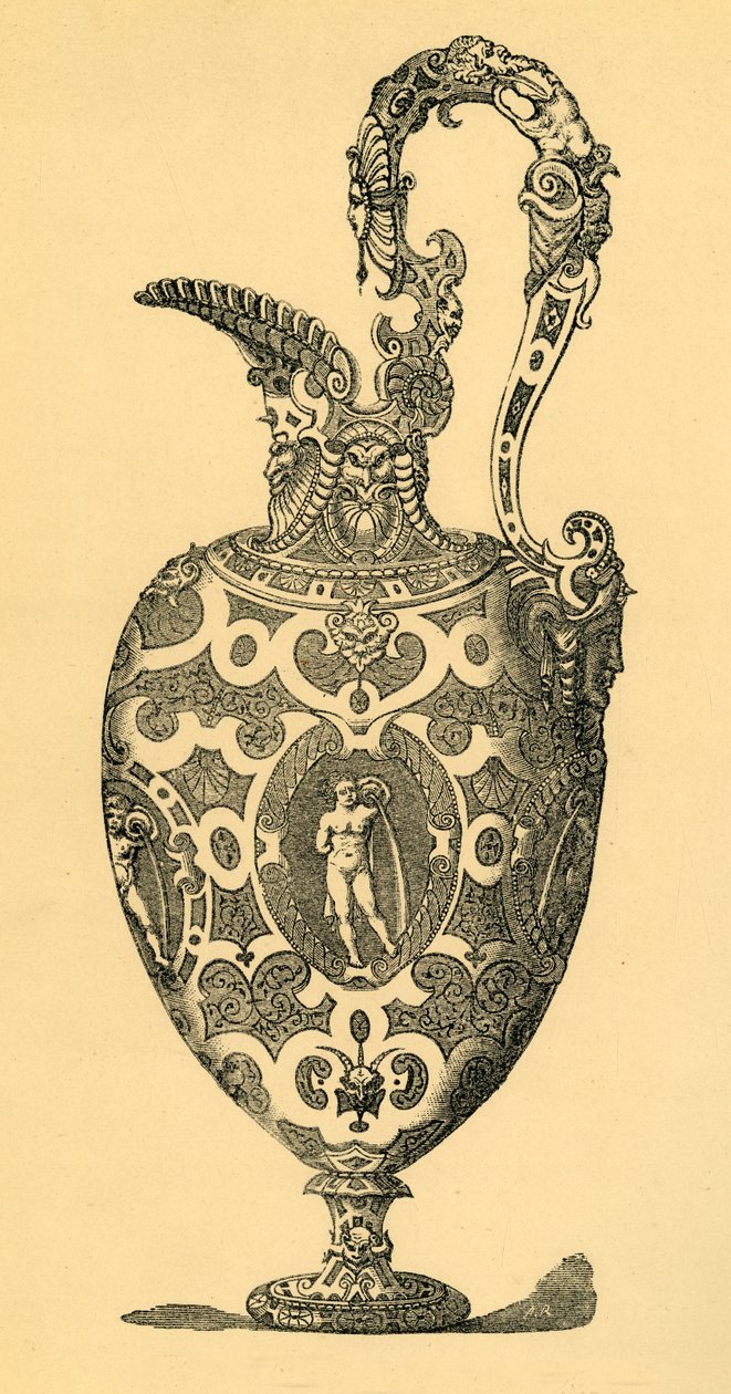 फूलदान या ईवर के लिए मूल डिजाइन, 1881। द्वारा अज्ञात