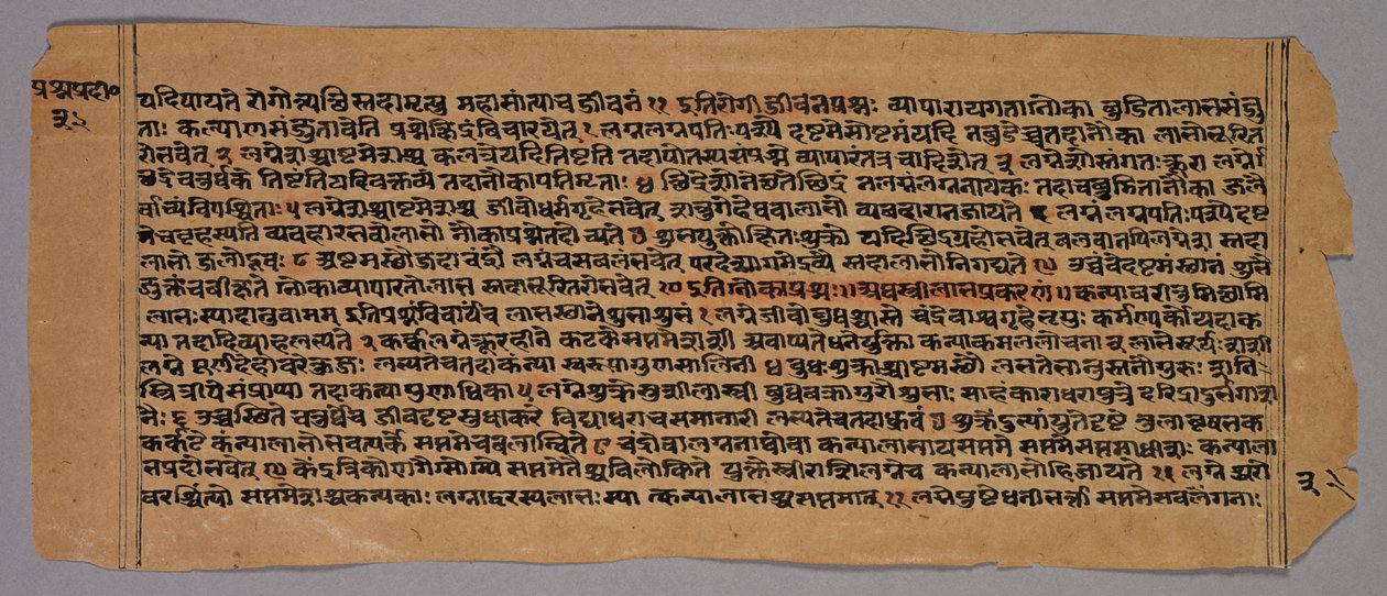 प्रसनप्रदीपा से पृष्ठ, एक हिंदू ज्योतिष पाठ, 1500। द्वारा अज्ञात
