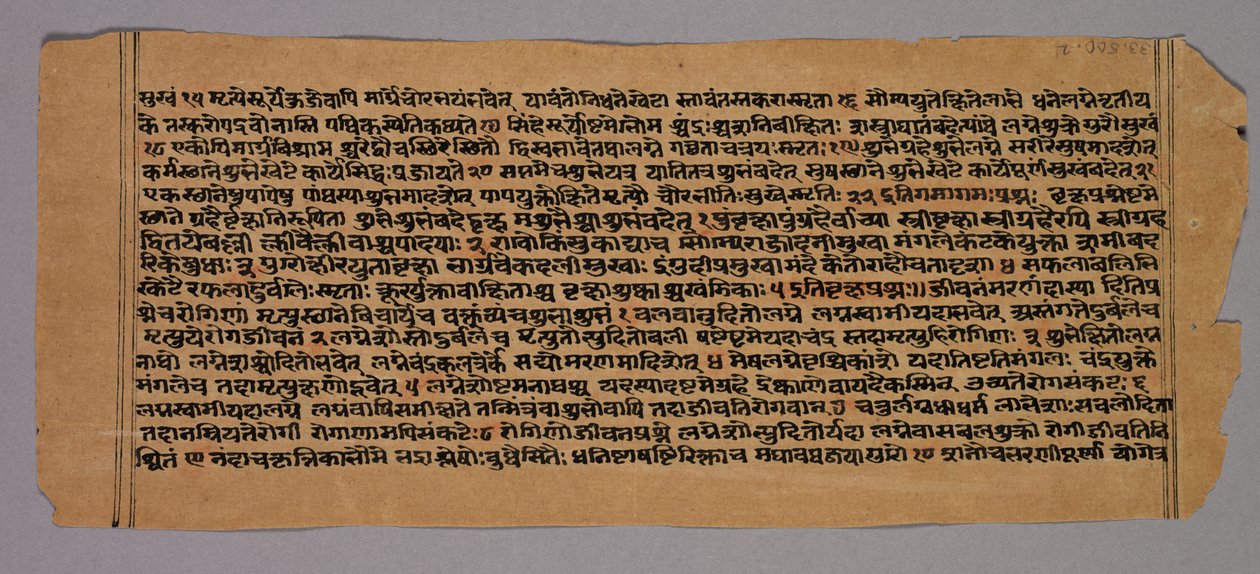 प्रसनप्रदीपा से पृष्ठ, एक हिंदू ज्योतिष पाठ, 1500। द्वारा अज्ञात