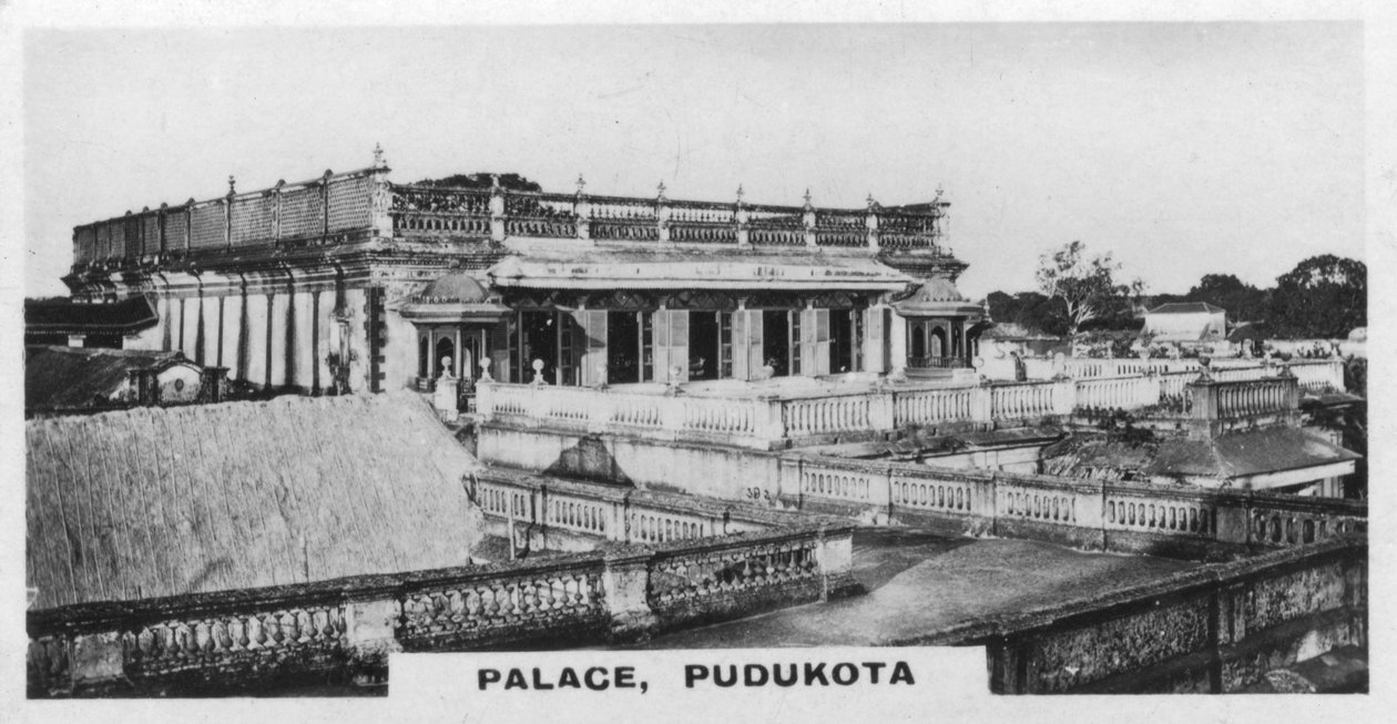 पैलेस, पुदुकोट्टई, तमिलनाडु, भारत, c1925 द्वारा अज्ञात