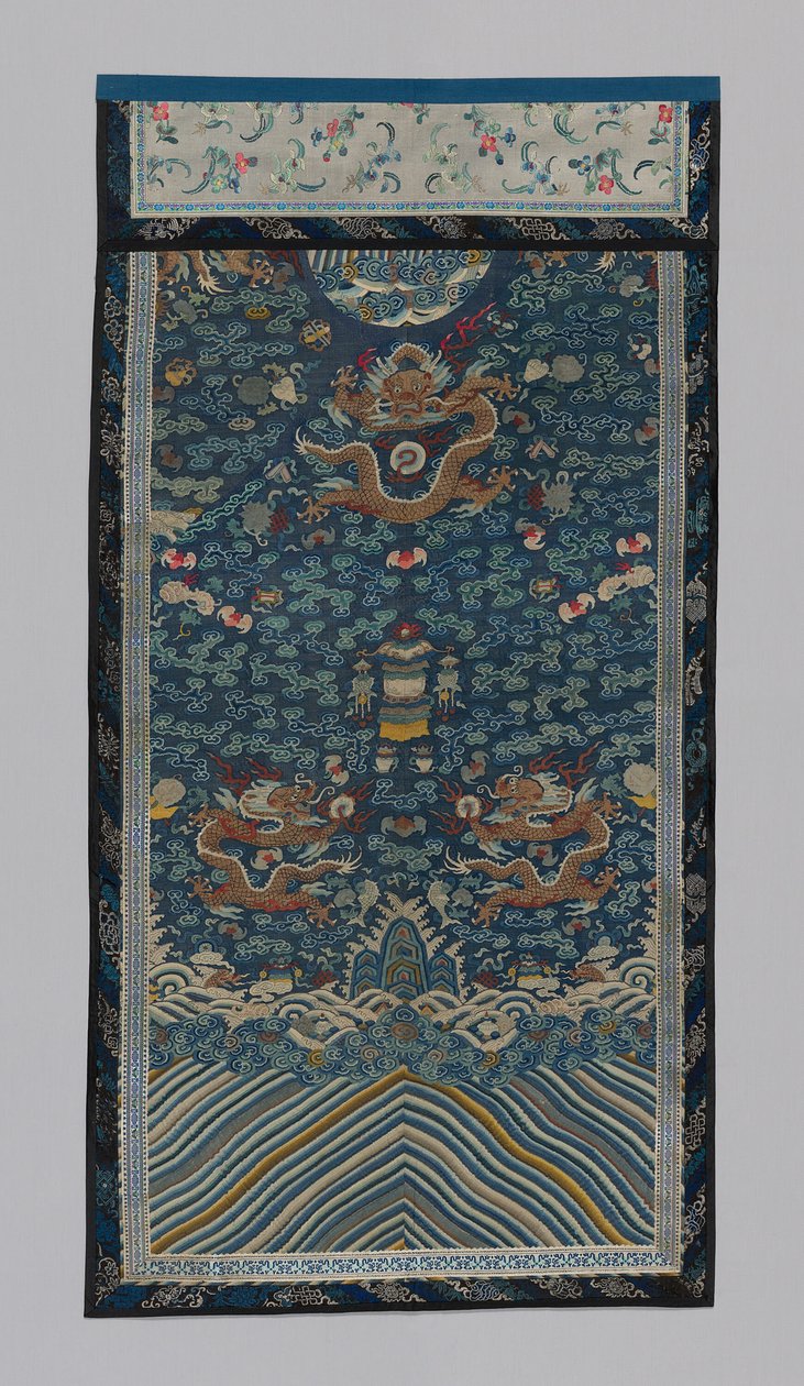 पैनल फर्निशिंग फैब्रिक, चीन, किंग राजवंश 1644-1911, 18751900। द्वारा अज्ञात