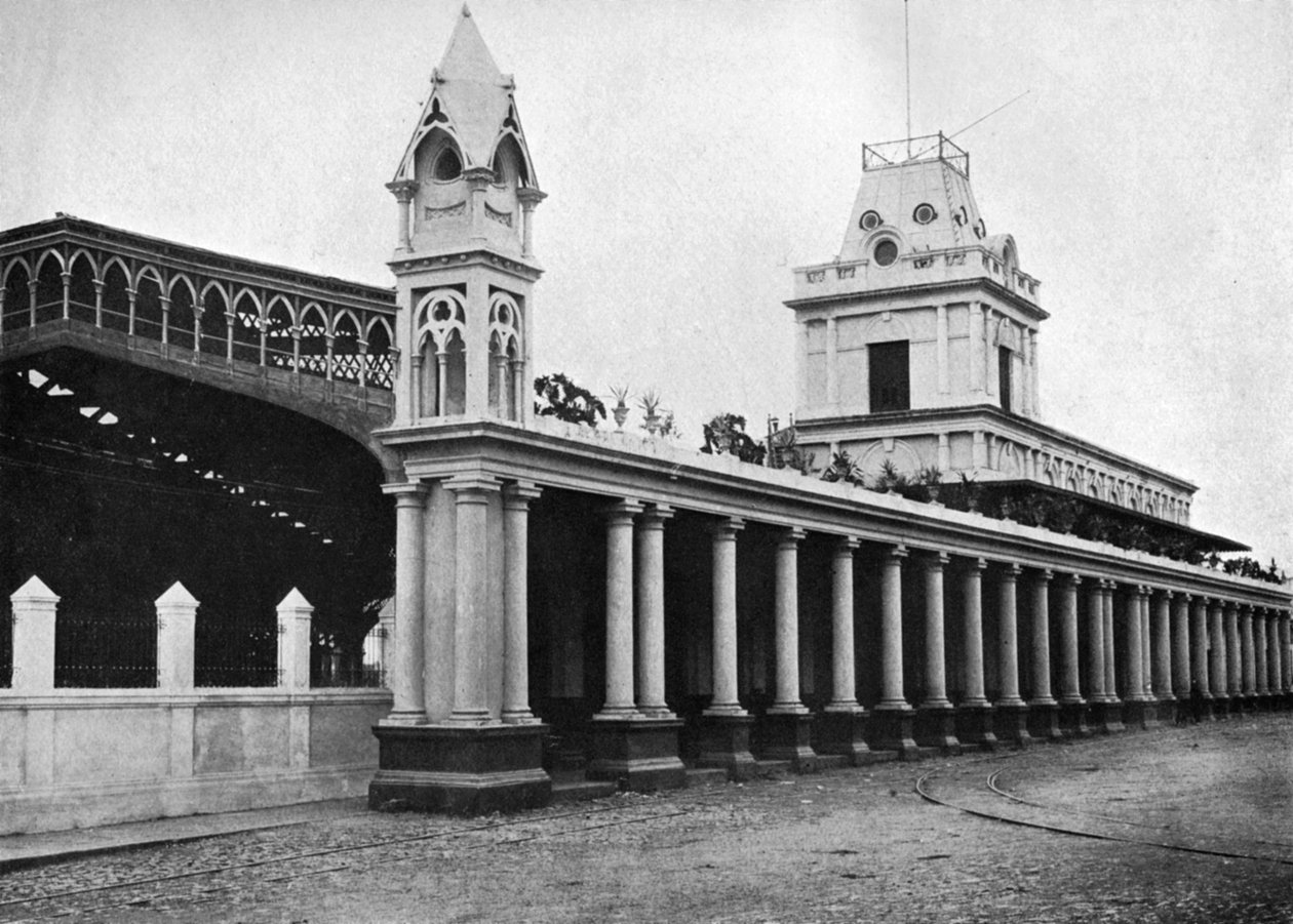 पैराग्वे सेंट्रल रेलवे स्टेशन, असुनसियन, पैराग्वे, 1911 द्वारा अज्ञात