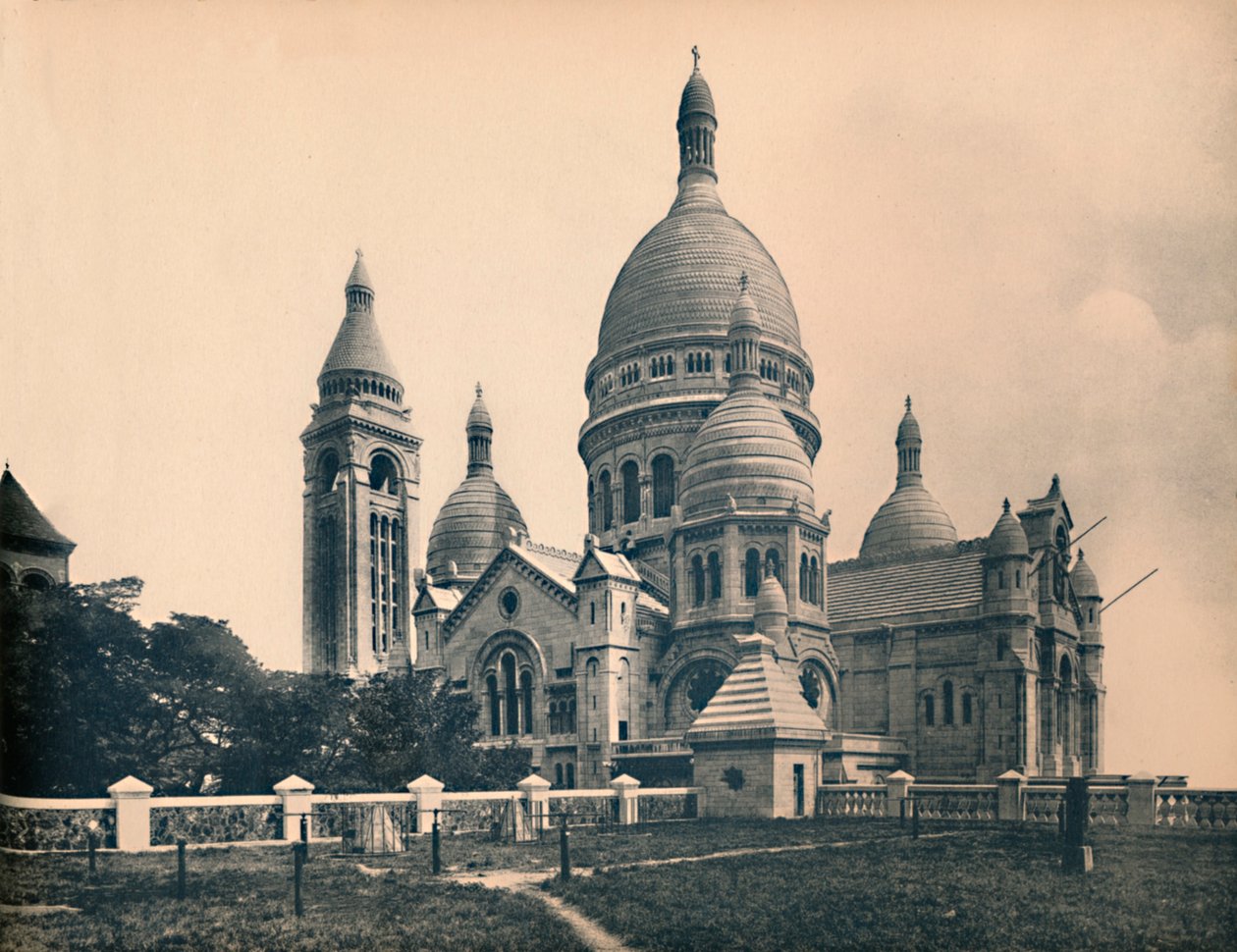 पेरिस। - द तुलसीका ऑफ द सेक्रेड हार्ट, c1910। द्वारा अज्ञात
