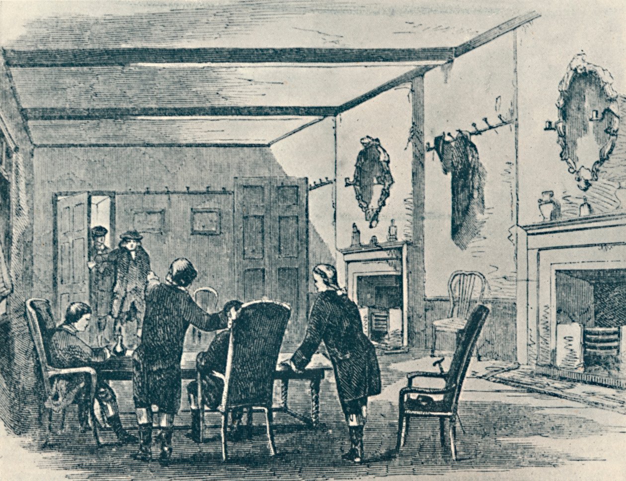 पार्लर ऑफ द थ्री क्राउन इन, लिचफील्ड, 1907 द्वारा अज्ञात