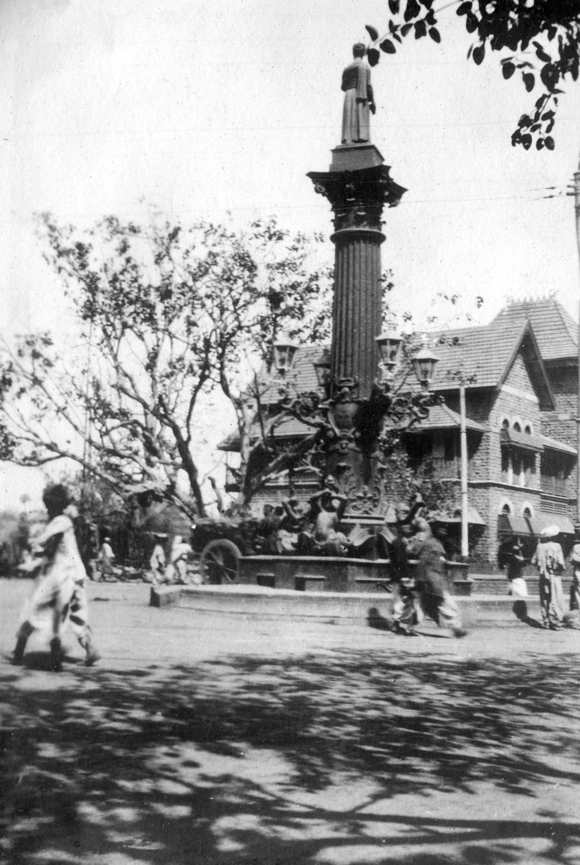पारसी स्मारक फव्वारा, मुंबई, भारत, c1918 द्वारा अज्ञात