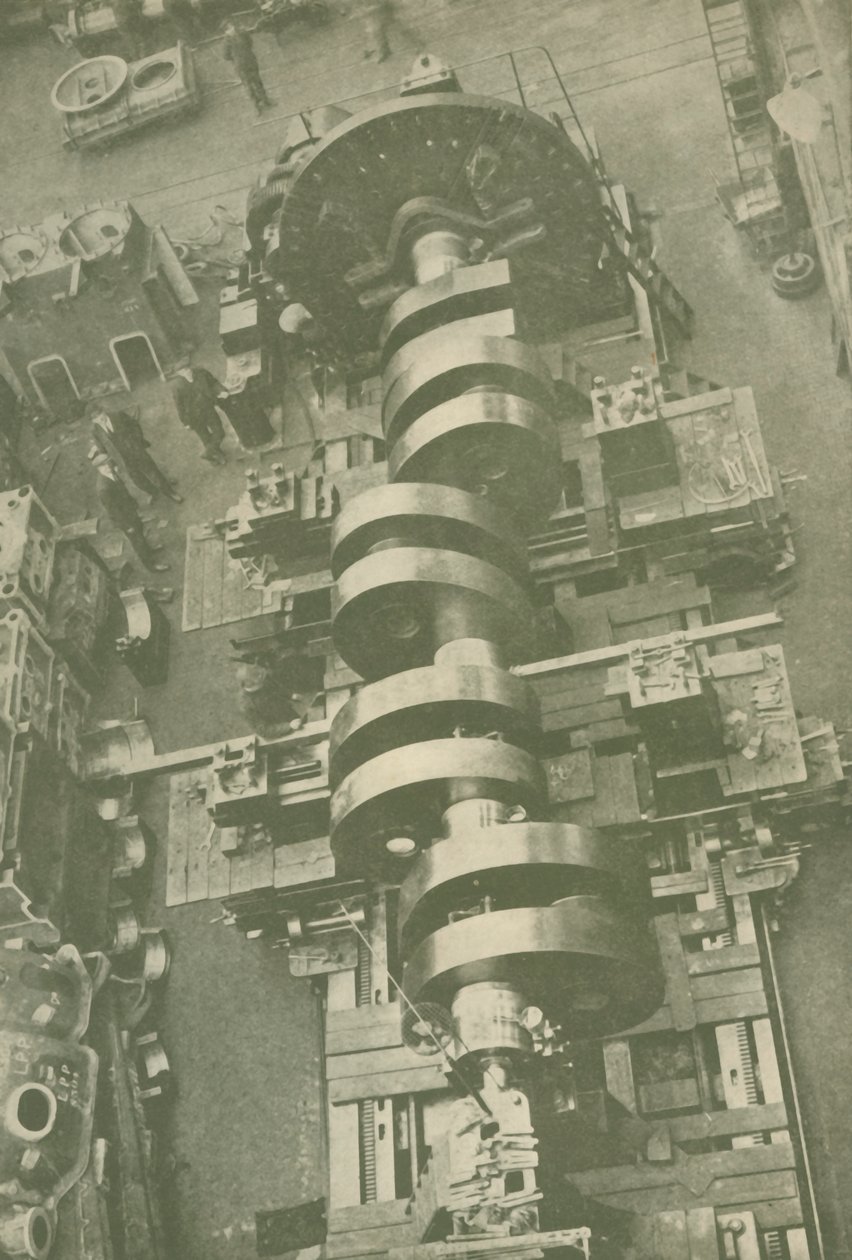 एमवी ब्रिटानिक व्हाइट स्टार के क्रैंकशाफ्ट का हिस्सा, 27,000 टन, c1930। द्वारा अज्ञात