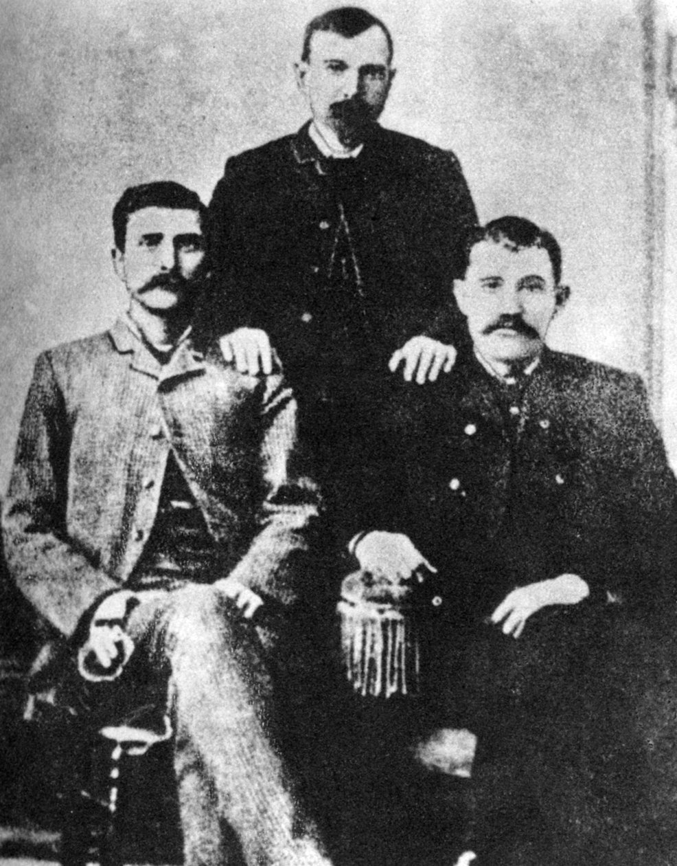 पैट गैरेट, जेम्स ब्रेंट और जॉन डब्ल्यू पो, लिंकन काउंटी के शेरिफ, c1880-1882 1954 द्वारा अज्ञात