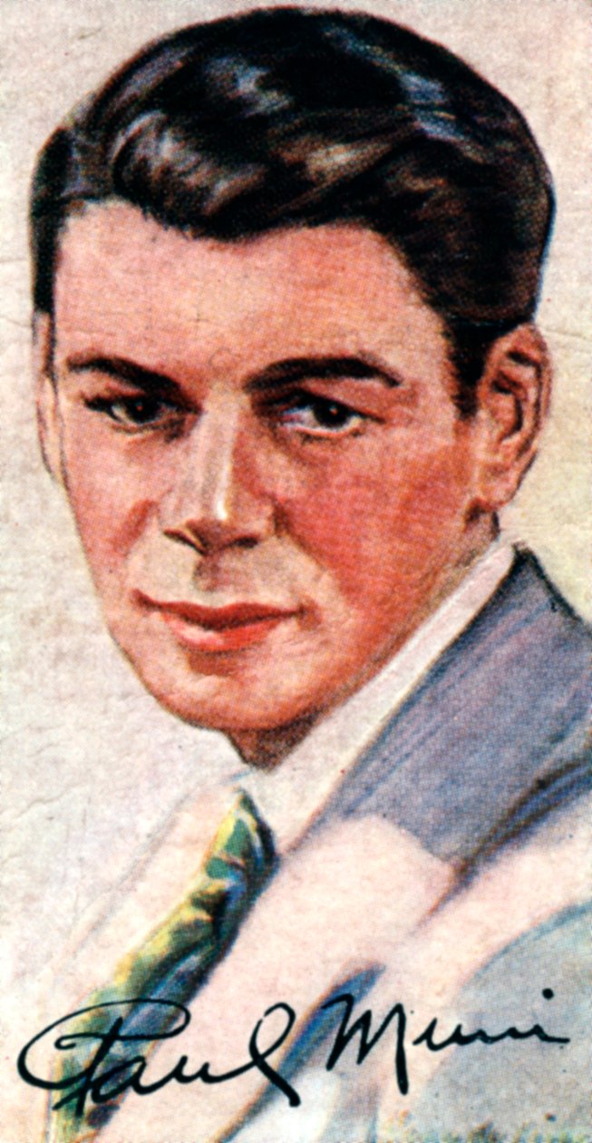 पॉल मुनि, 1895-1967, अकादमी पुरस्कार विजेता बहुमुखी अभिनेता, 20 वीं शताब्दी द्वारा अज्ञात