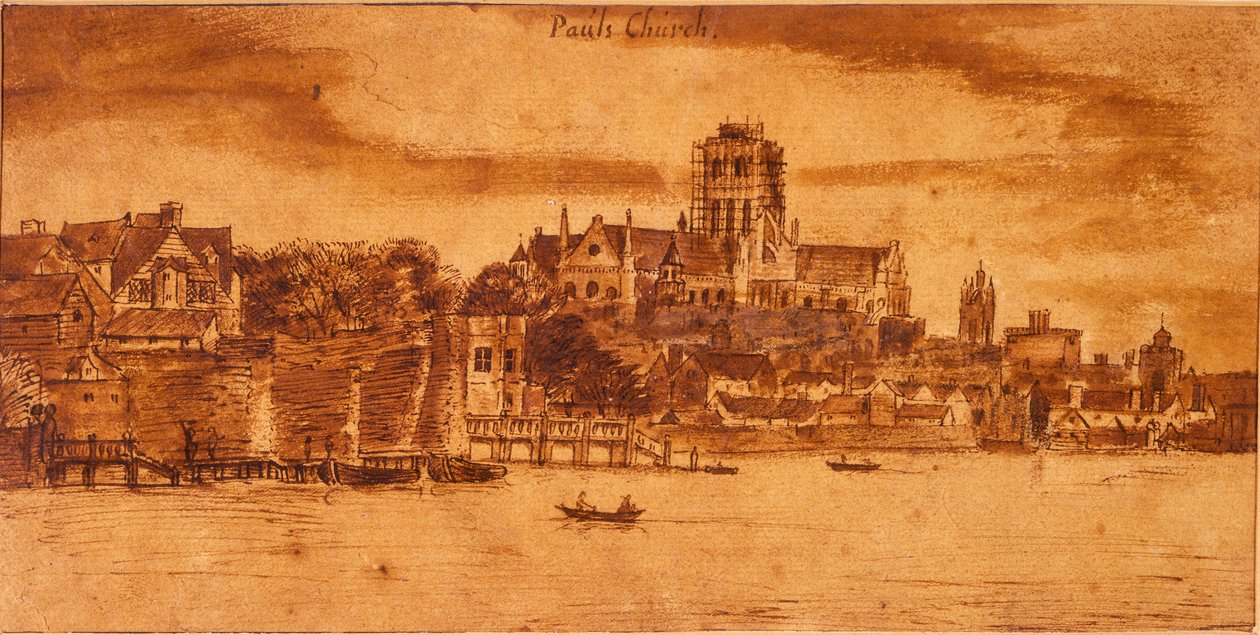 पॉल्स चर्च, लंदन शहर, c1634-c1642 द्वारा अज्ञात