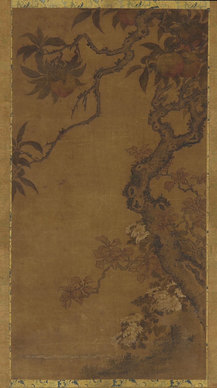 आड़ू और गुलदाउदी, 1368-1644। द्वारा अज्ञात