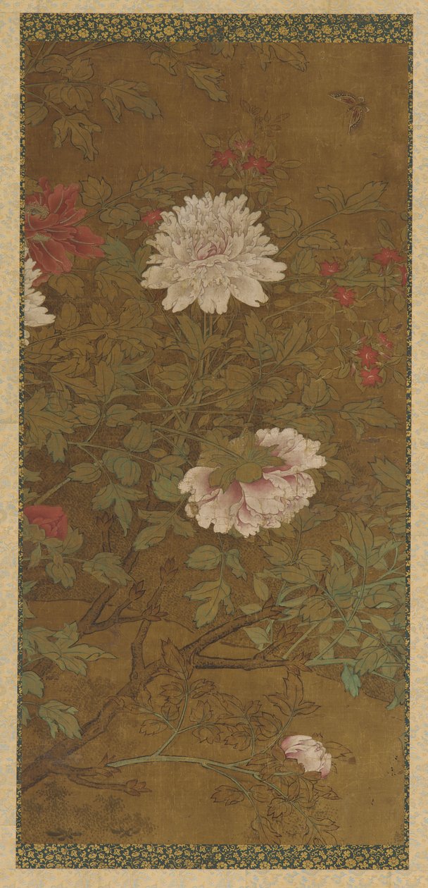 चपरासी और तितली, मिंग राजवंश, 1368-1644। द्वारा अज्ञात