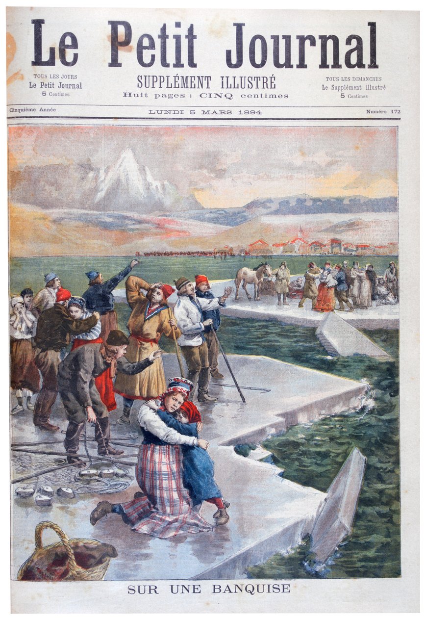 बर्फ पर फंसे लोग, फ़िनलैंड, 1894 द्वारा अज्ञात