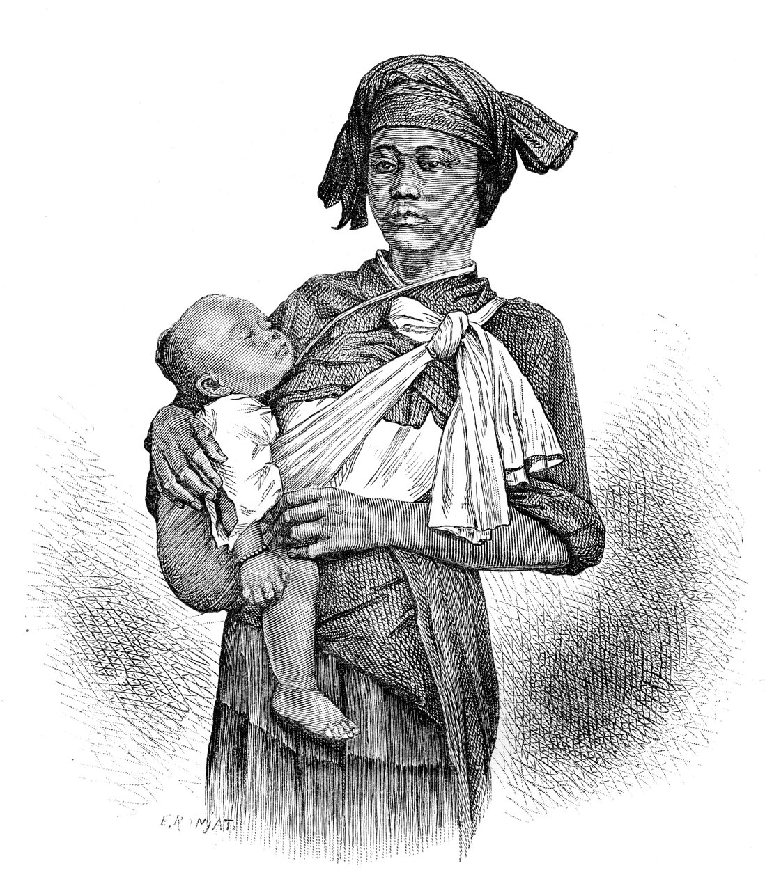 पेपो-होन महिला और बच्चे, c1890 द्वारा अज्ञात