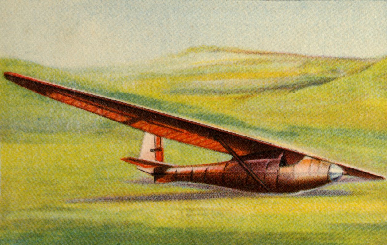 प्रदर्शन ग्लाइडर, ग्रुनौ ग्लाइडिंग स्कूल, जर्मनी, 1931, 1932। द्वारा अज्ञात