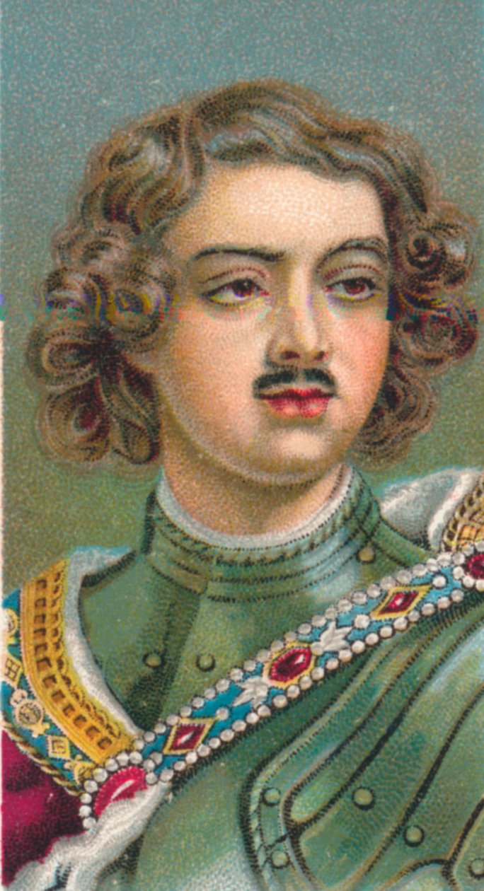 पीटर I, ग्रेट 1672-1725, रूस का ज़ार, 1924 द्वारा अज्ञात