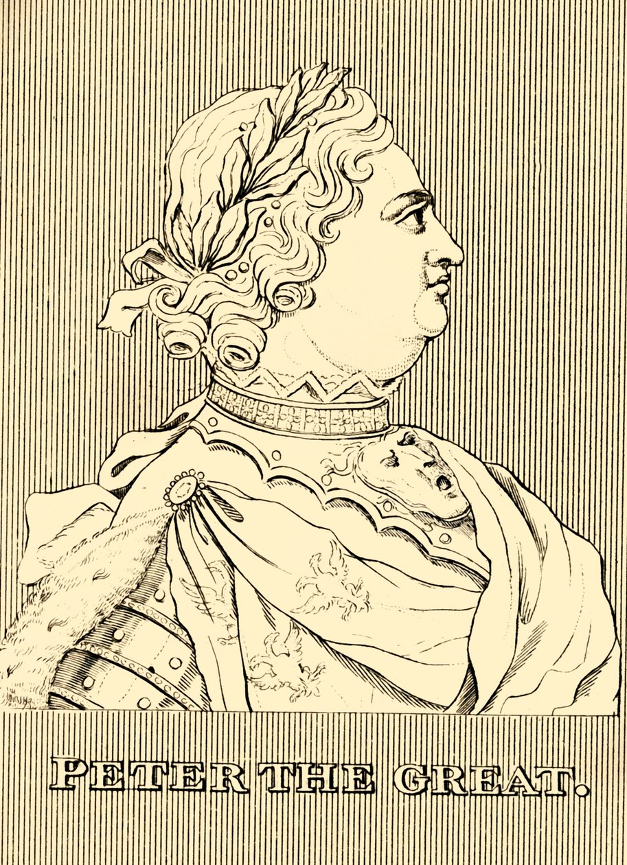 पीटर द ग्रेट, 1672-1725, 1830। द्वारा अज्ञात