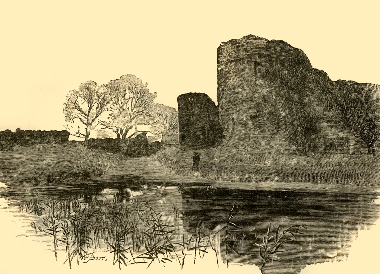 पेवेन्सी कैसल, 1898। द्वारा अज्ञात