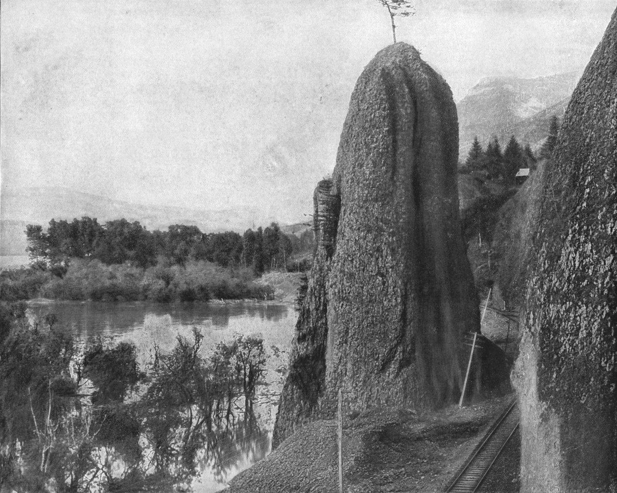 हरक्यूलिस, कोलंबिया नदी, संयुक्त राज्य अमेरिका के स्तंभ, c1900। द्वारा अज्ञात