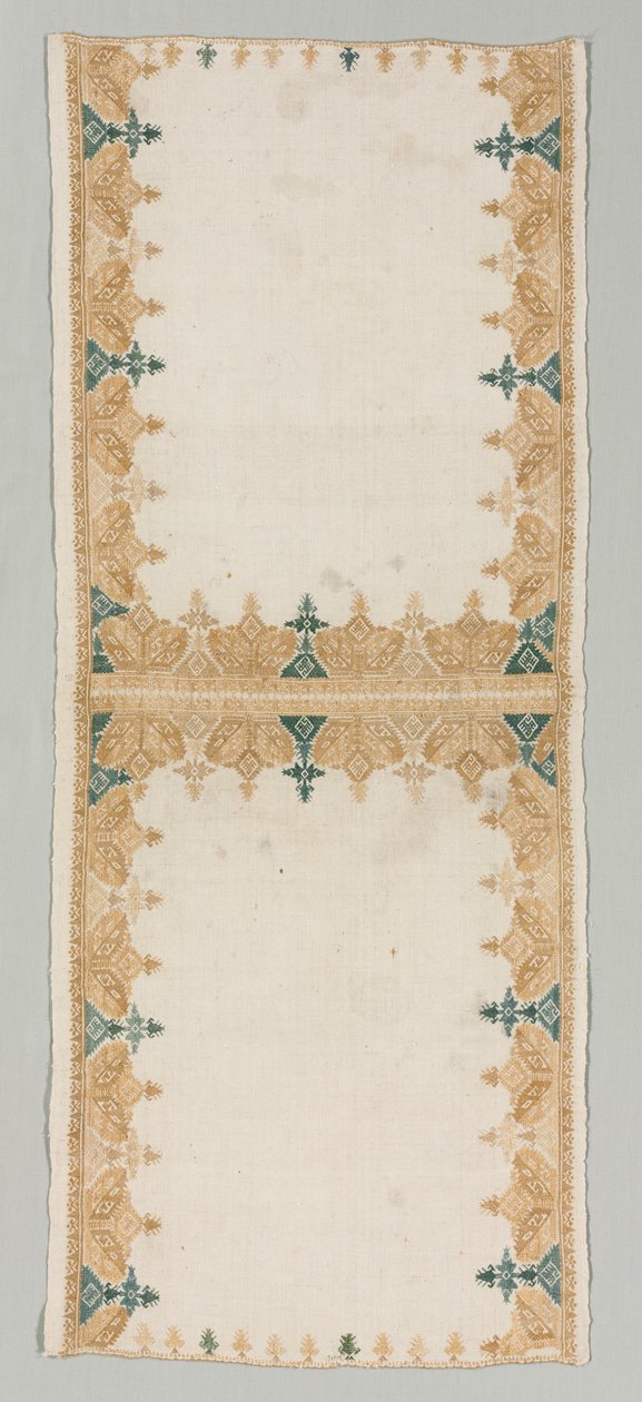 तकिया कवर, 1700s। द्वारा अज्ञात