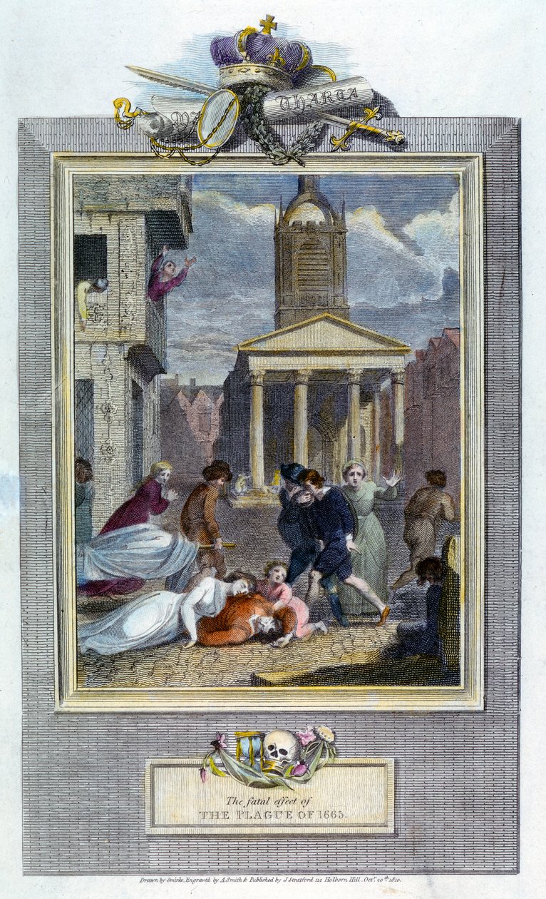 लंदन का प्लेग, 1665 1810 द्वारा अज्ञात