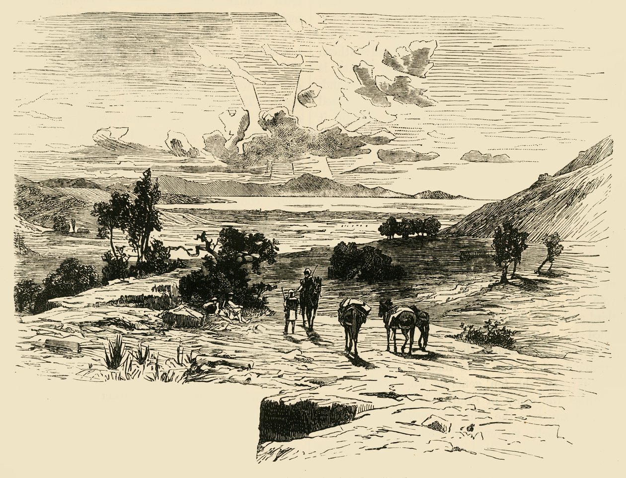मैराथन का मैदान, 1890। द्वारा अज्ञात