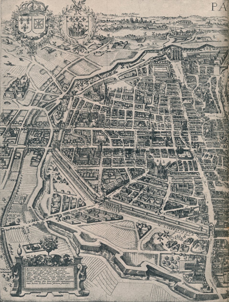 पेरिस की योजना, c1630 1915 द्वारा अज्ञात