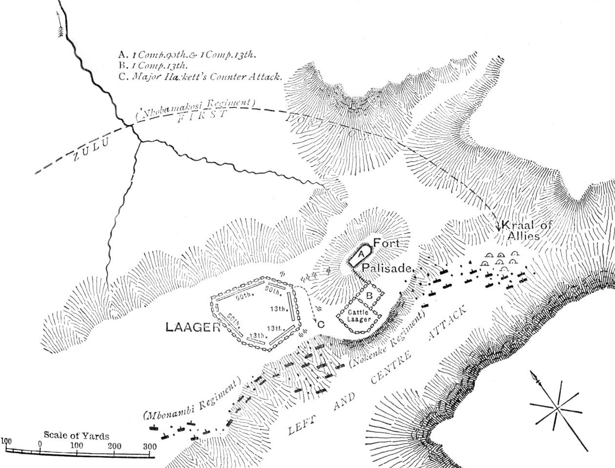 कांबुला की लड़ाई की योजना, 29 मार्च, 1879, सी 1880 द्वारा अज्ञात