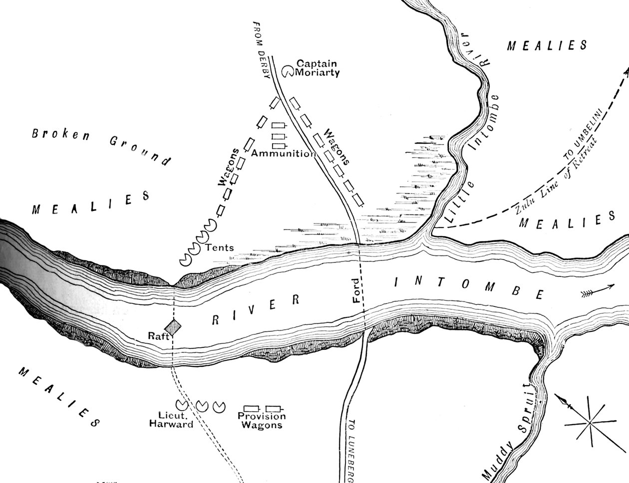 12 मार्च, 1879, सी 1880 में इंटोमे नदी पर आपदा की योजना द्वारा अज्ञात