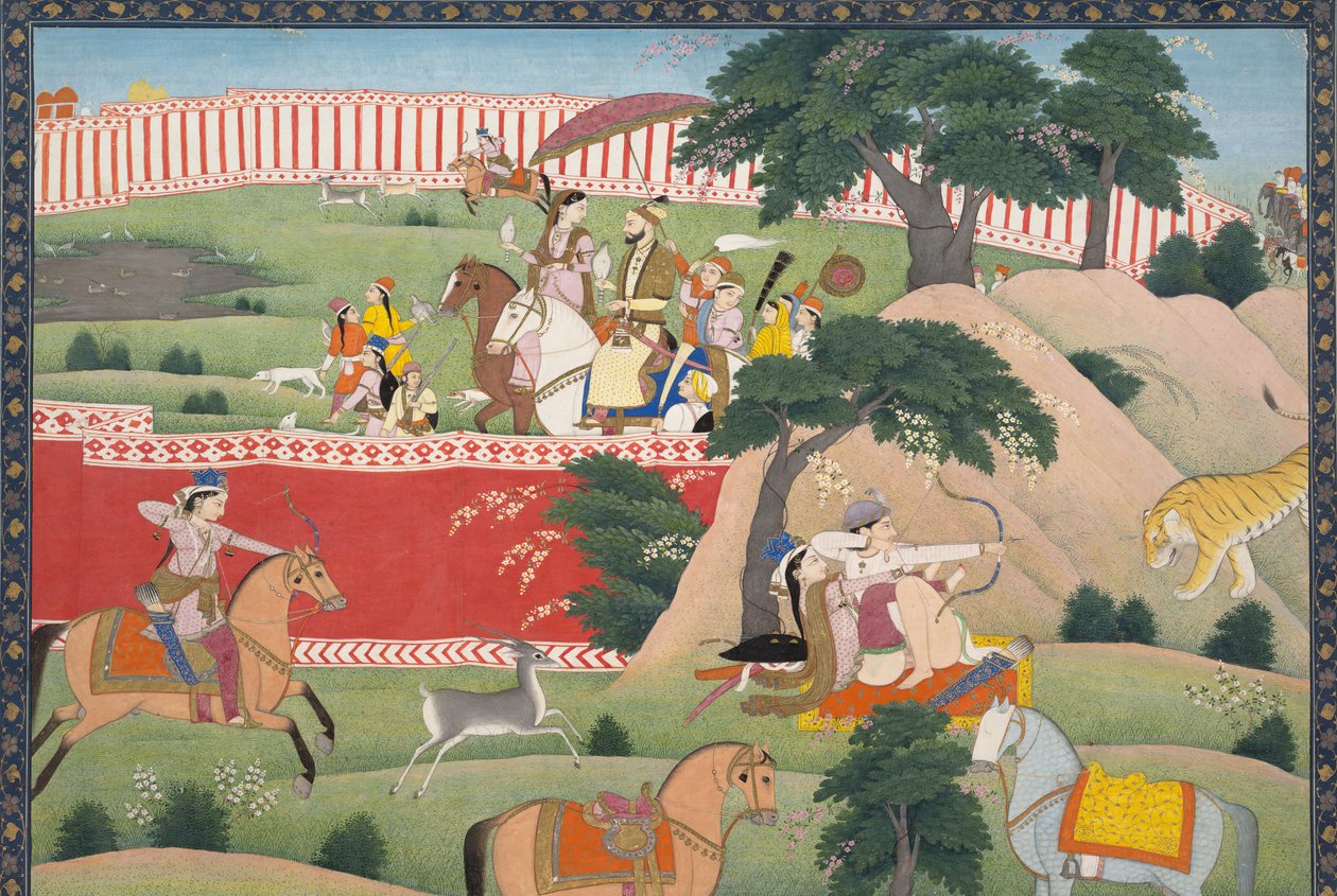 हंट के सुख, सीए। 1800। द्वारा अज्ञात