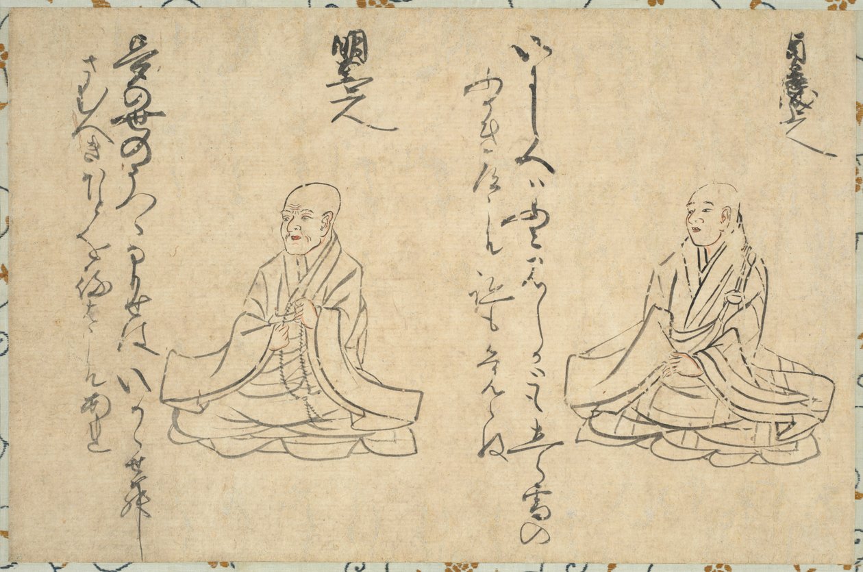 बौद्ध पादरी शाक्यिको कासेन इमकी का काव्य अमर, 1300s-1400s। द्वारा अज्ञात