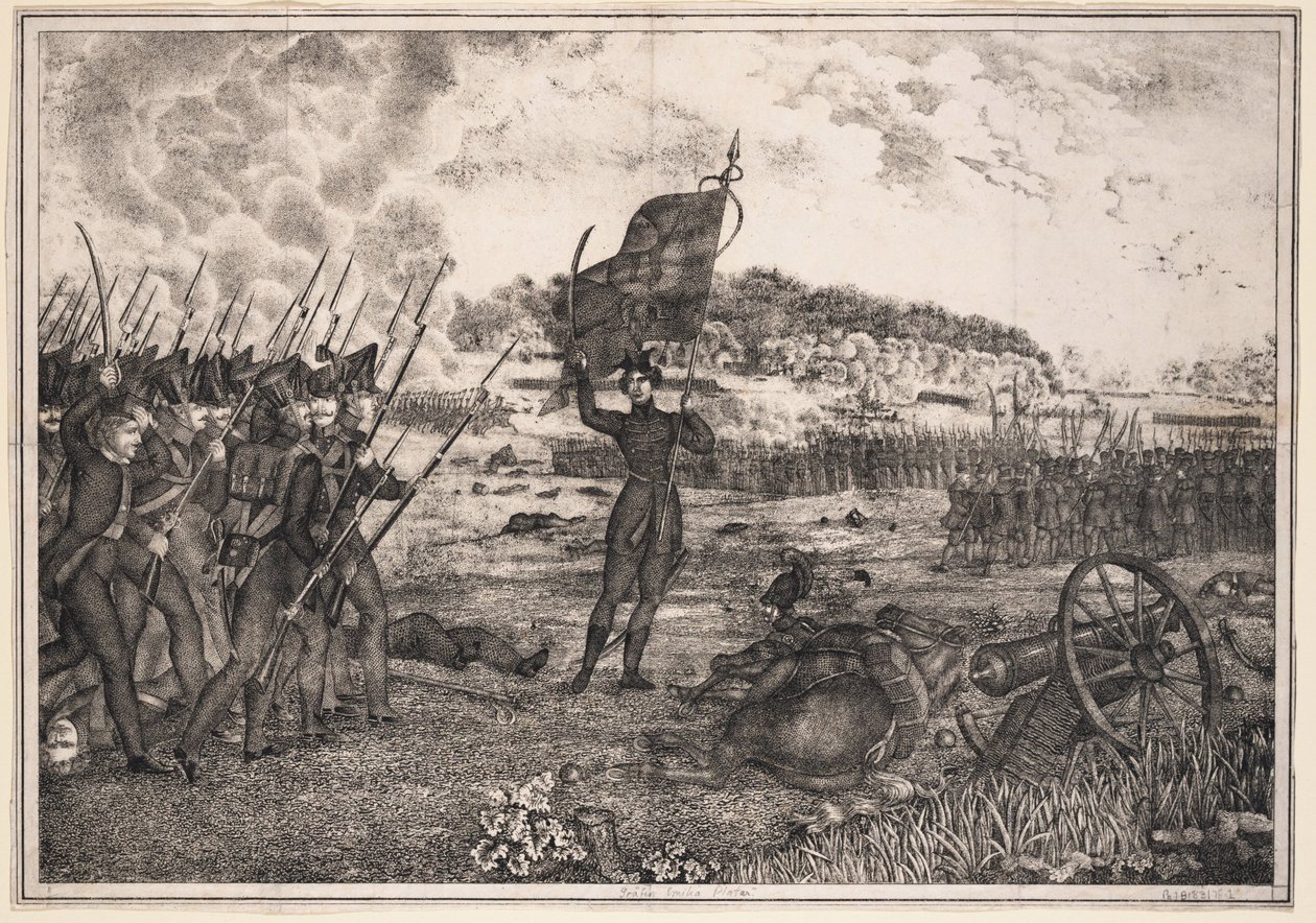 पोलिश-रूसी युद्ध दृश्य, 1831, 1831 द्वारा अज्ञात
