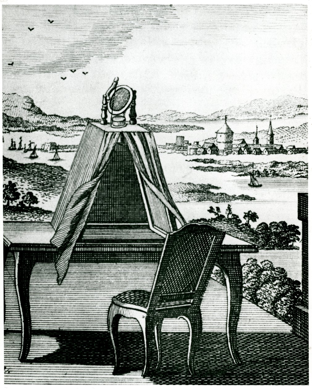 कैमरा तम्बू का पोर्टेबल तम्बू प्रकार, 1764 द्वारा अज्ञात