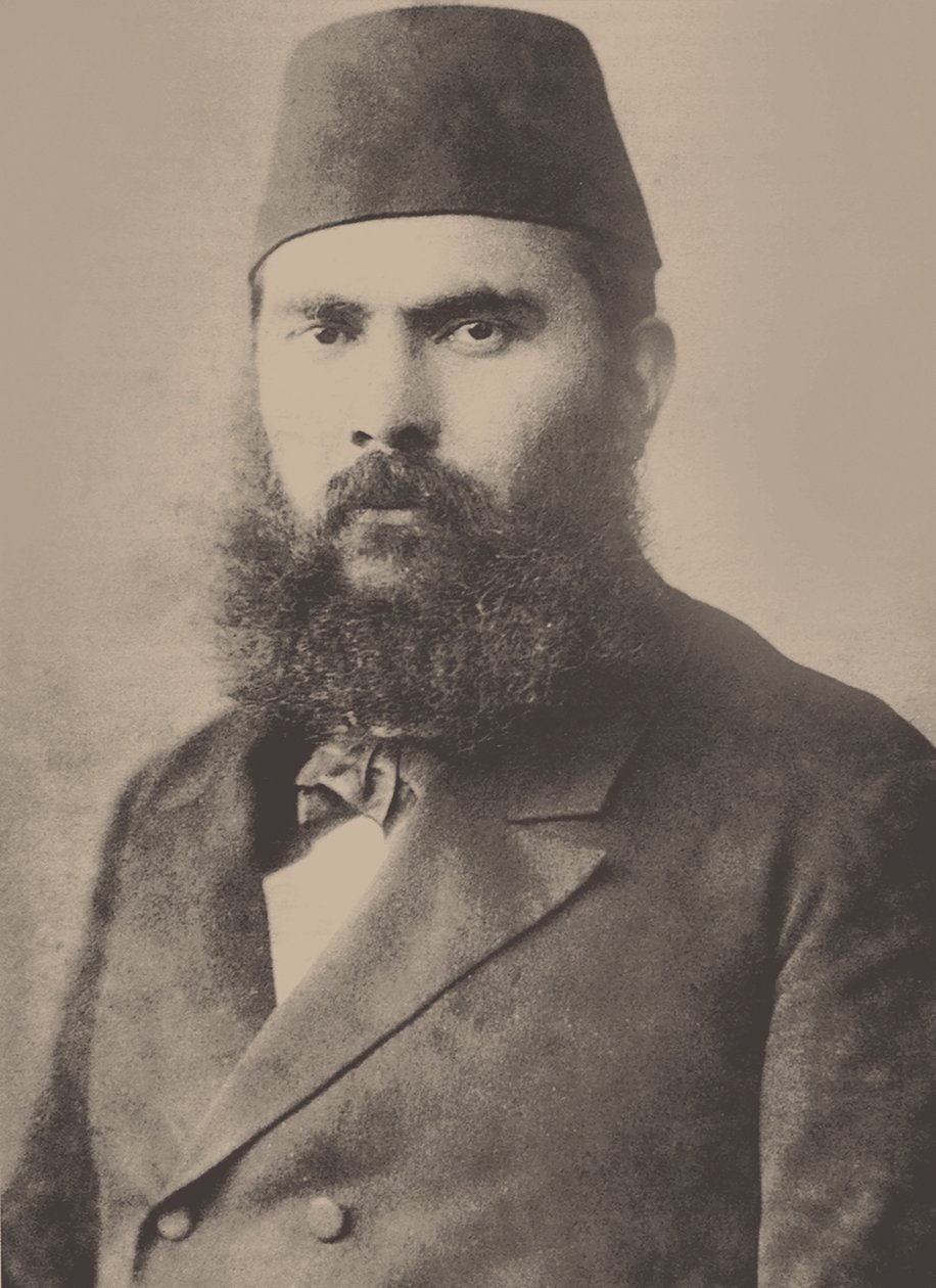 अहमद मिठात का चित्र 1844-1912, 19वीं शताब्दी का अंत। द्वारा अज्ञात