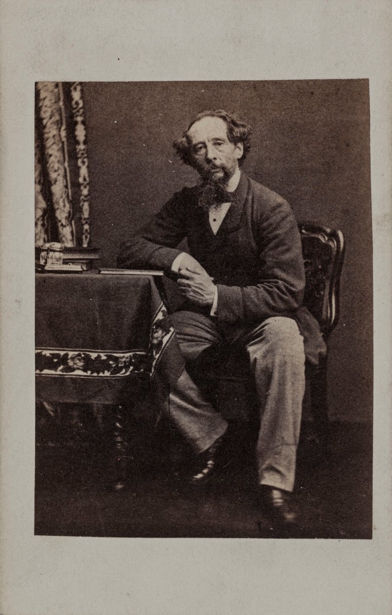 चार्ल्स डिकेंस का पोर्ट्रेट 1812-1870, 1860 का दशक। द्वारा अज्ञात