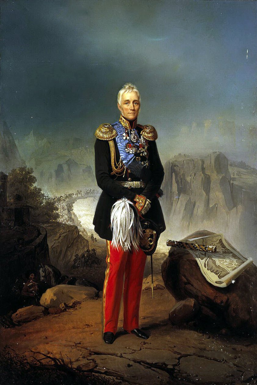 गणना मिखाइल वोरोत्सोव का पोर्ट्रेट 1782-1856, 18 वीं शताब्दी का दूसरा भाग। द्वारा अज्ञात