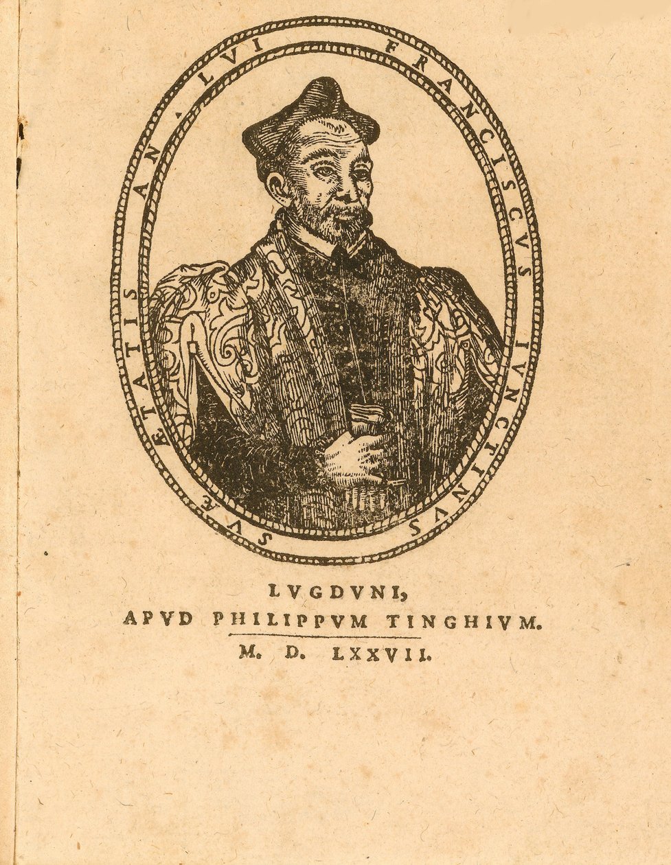 फ्रांसेस्को Giuntini 1523-1590, 1577 का पोर्ट्रेट। द्वारा अज्ञात