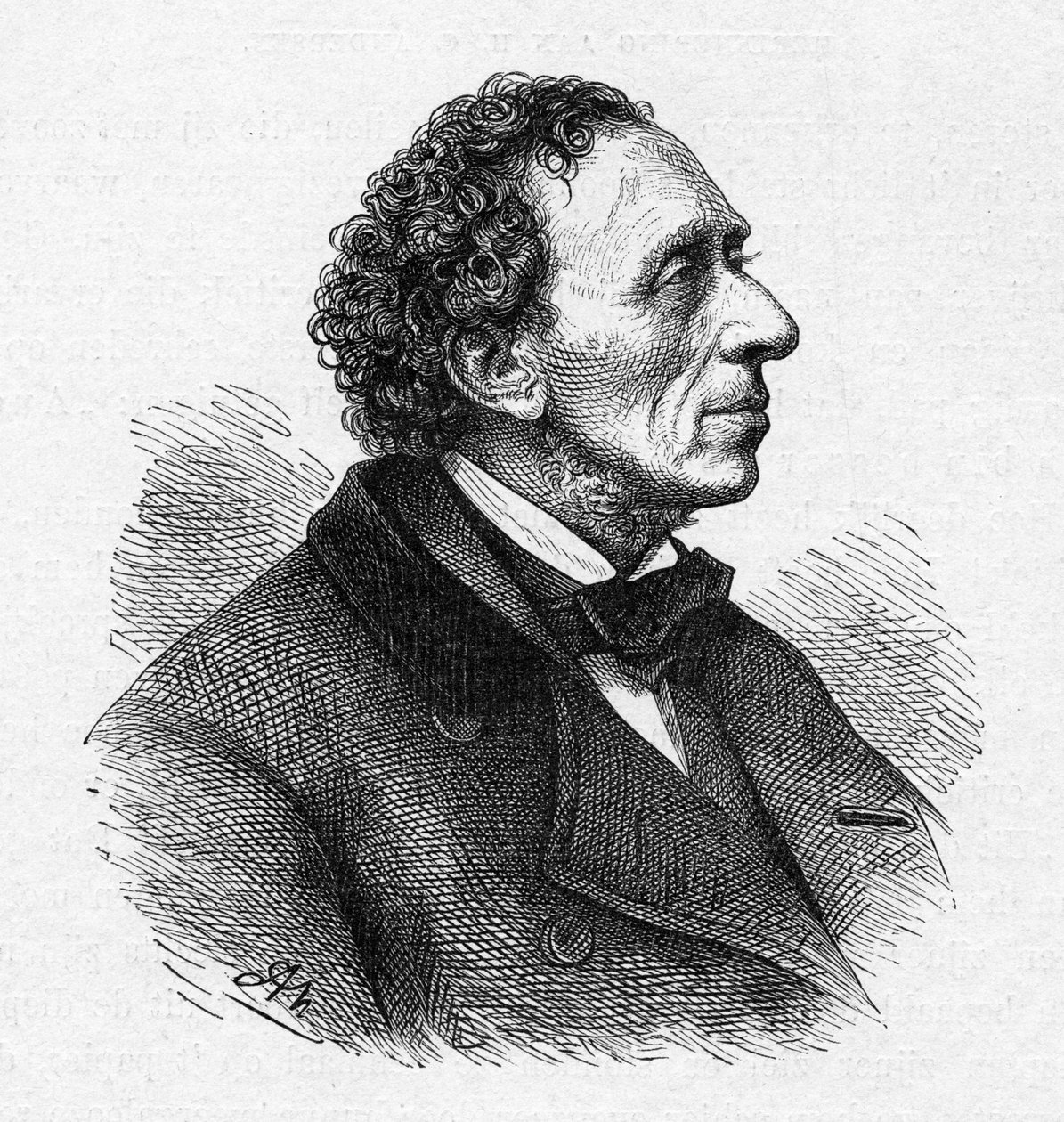 हंस क्रिश्चियन एंडरसन 1805-1875 का पोर्ट्रेट, सी। 1850। द्वारा अज्ञात