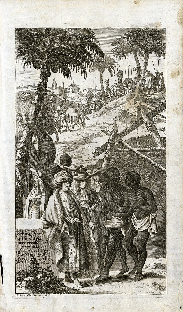 1681 में ओरिएंटल ड्रेस में जीन बैप्टिस्ट टेवर्नियर का चित्रण द्वारा अज्ञात