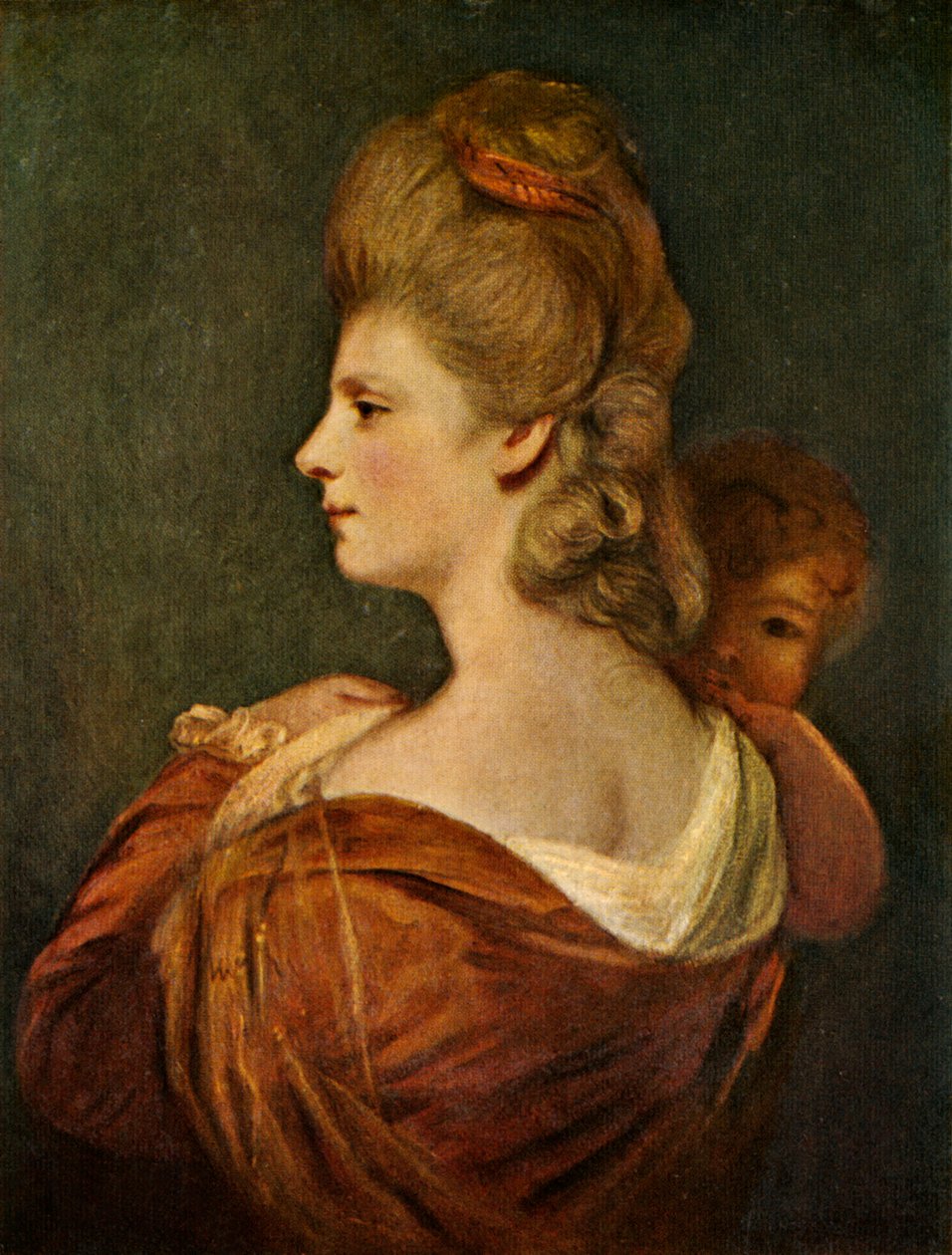 लेडी एंड चाइल्ड का पोर्ट्रेट, c1780, c1912 द्वारा अज्ञात