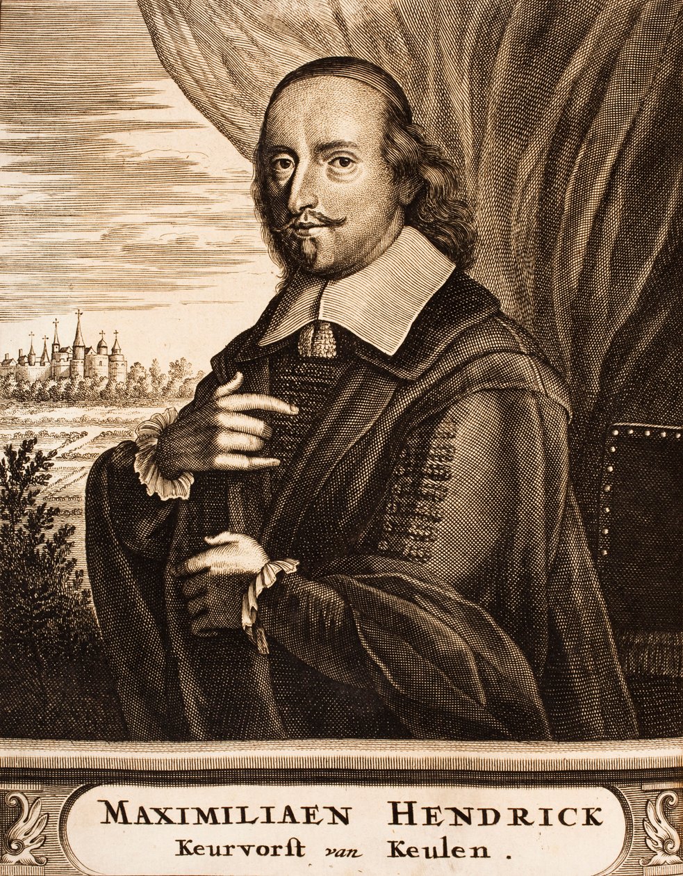 बवेरिया के मैक्सिमिलियन हेनरी का पोर्ट्रेट 1621-1688, कोलोन का आर्कबिशप, 1675। द्वारा अज्ञात