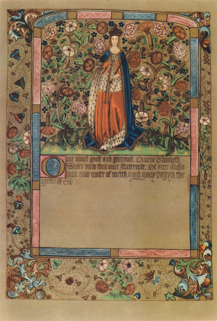 महारानी एलिजाबेथ का चित्र ..., c1441-1689, 1948। द्वारा अज्ञात