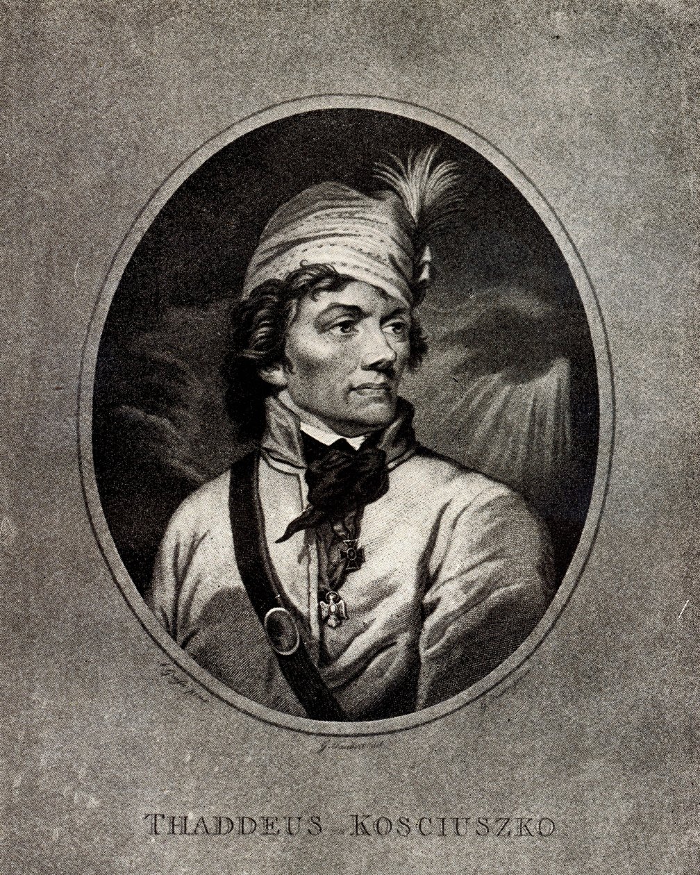 टेडेस्ज़ कोसीसुस्को का पोर्ट्रेट 1746-1817, प्रारंभिक 19 वीं शताब्दी। द्वारा अज्ञात