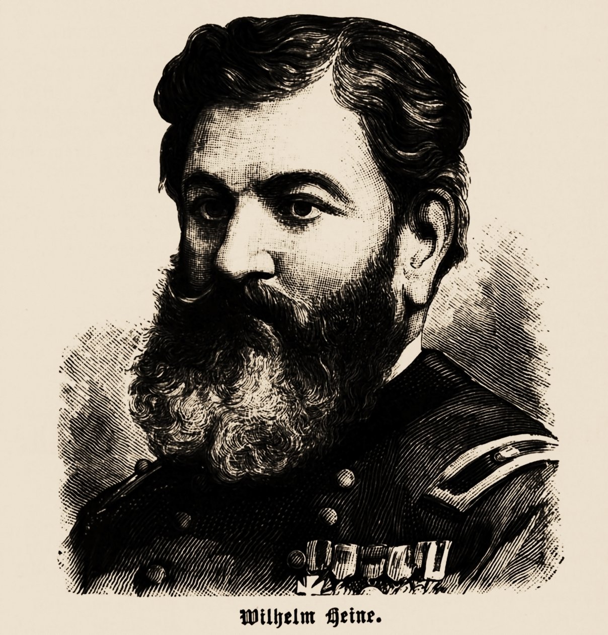 विल्हेम हेइन का पोर्ट्रेट 1827-1885, 1886। द्वारा अज्ञात
