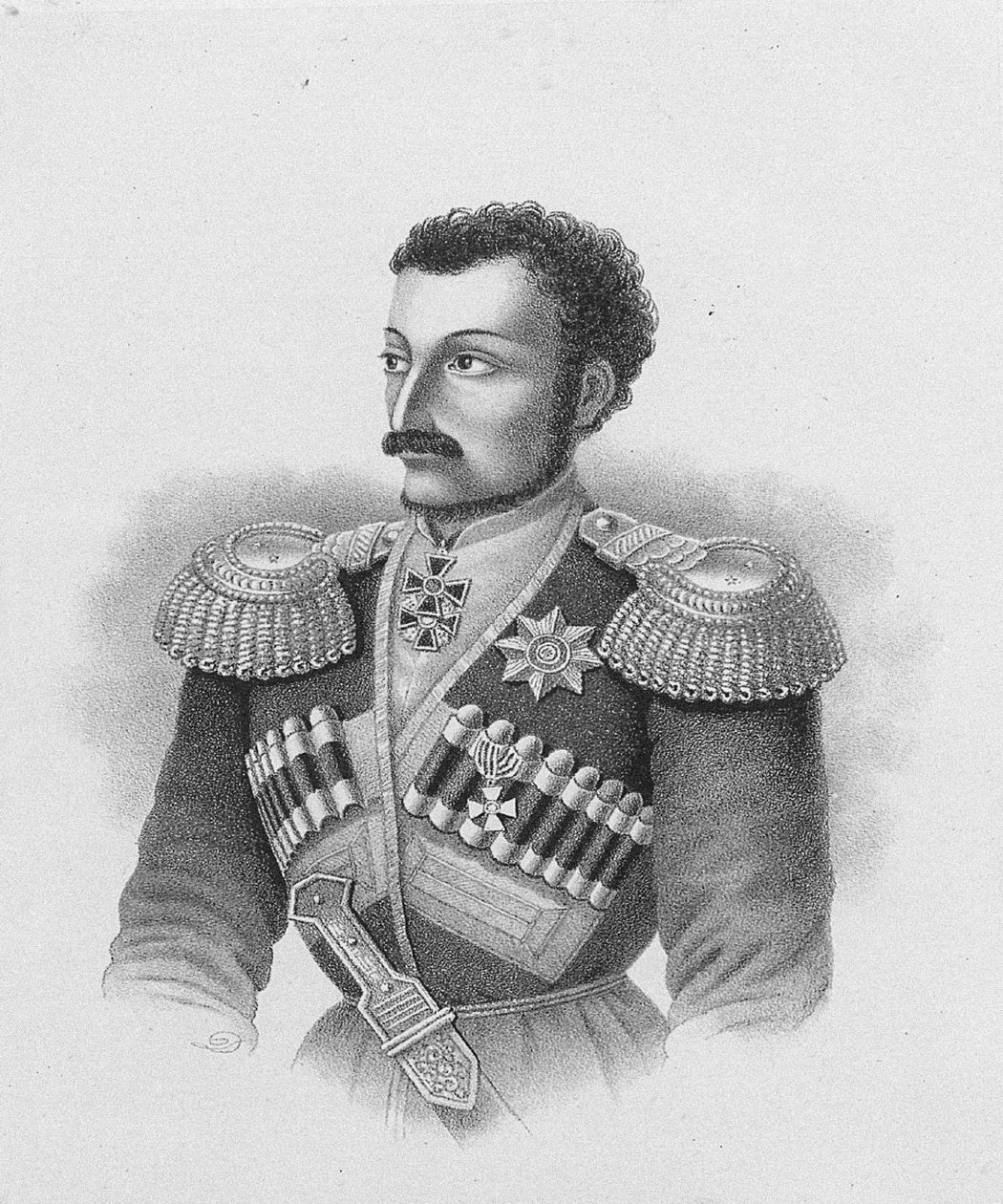 प्रमुख सामान्य निकोले स्लीवेसोव 18151851, 1877 का पोर्ट्रेट द्वारा अज्ञात