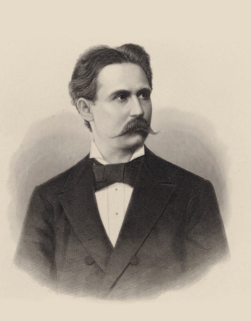पियानोवादक और संगीतकार Xaver Scharwenka का चित्र 1850-1924, c. 1880. द्वारा अज्ञात