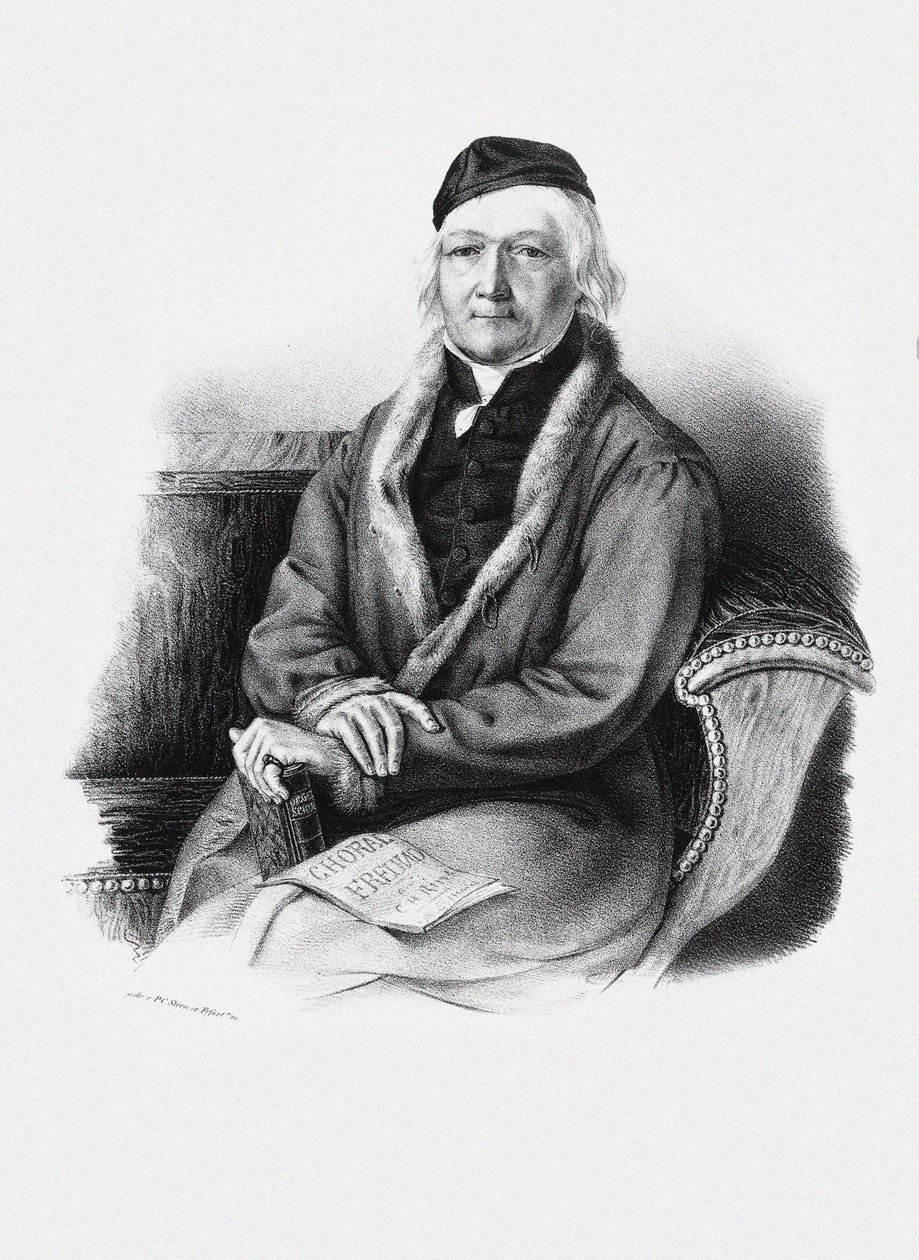 संगीतकार जोहान क्रिश्चियन हेनरिक रिंक का पोर्ट्रेट 1770-1846। द्वारा अज्ञात