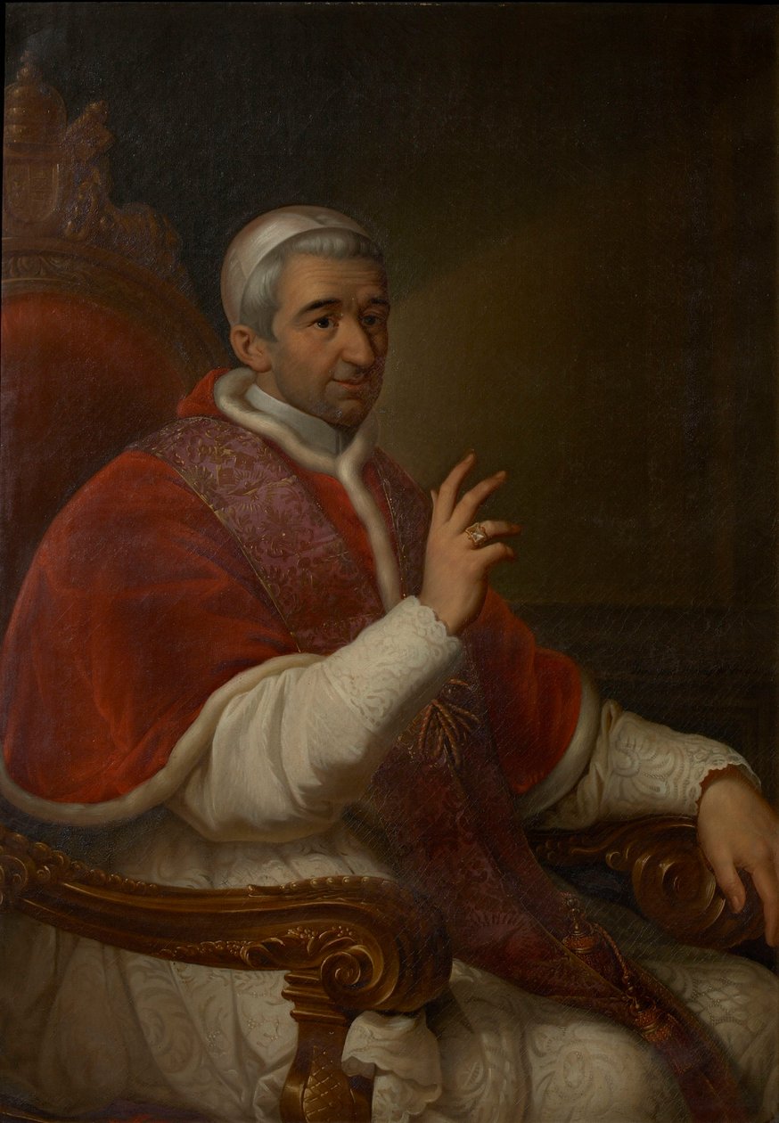पोप ग्रेगरी XVI का पोर्ट्रेट 1765-1846, c. 1840. द्वारा अज्ञात