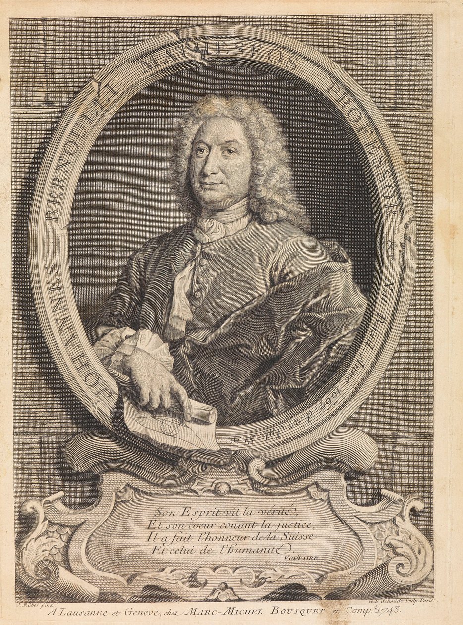 गणितज्ञ जोहान बर्नौली का पोर्ट्रेट 1667-1748, 1742। द्वारा अज्ञात